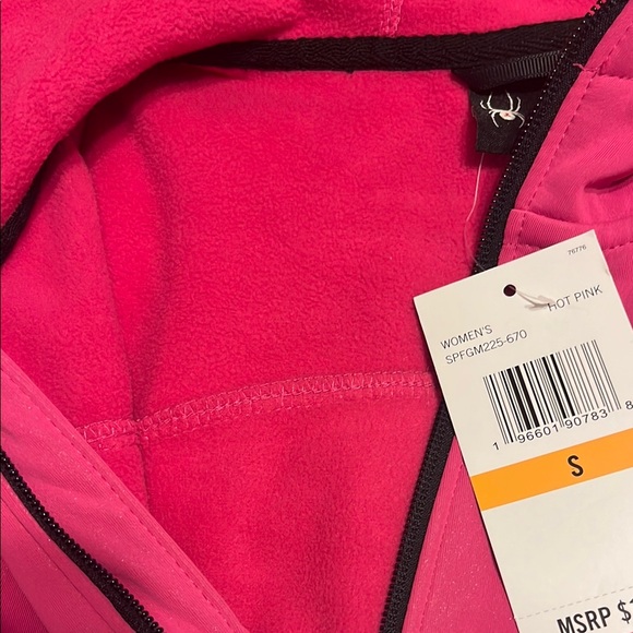 Spyder Vibrant Pink Hooded Jacket - Picture 2 of 6